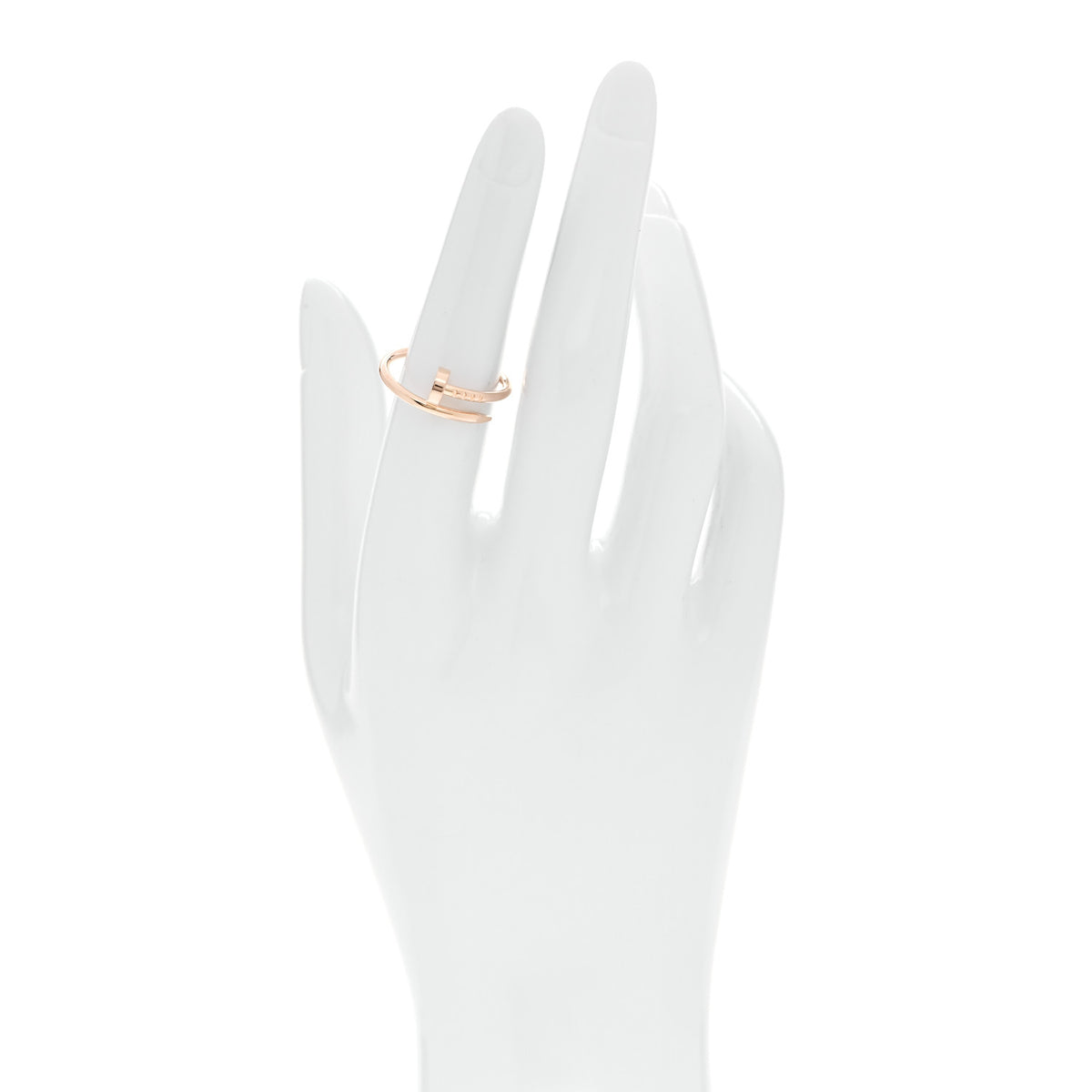 18K Pink Gold Small Juste Un Clou Ring 53 6.5