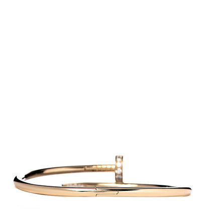 Cartier 18K Yellow Gold Diamond Juste Un Clou Bracelet 17 3 of 5