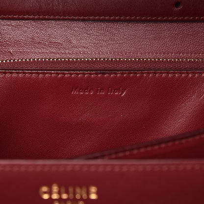 Celine Box Calfskin Medium Classic Box Flap Bag Burgundy 7 of 10
