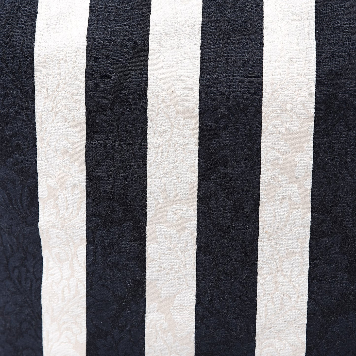 Agneau Damask Stripe Courier Black White