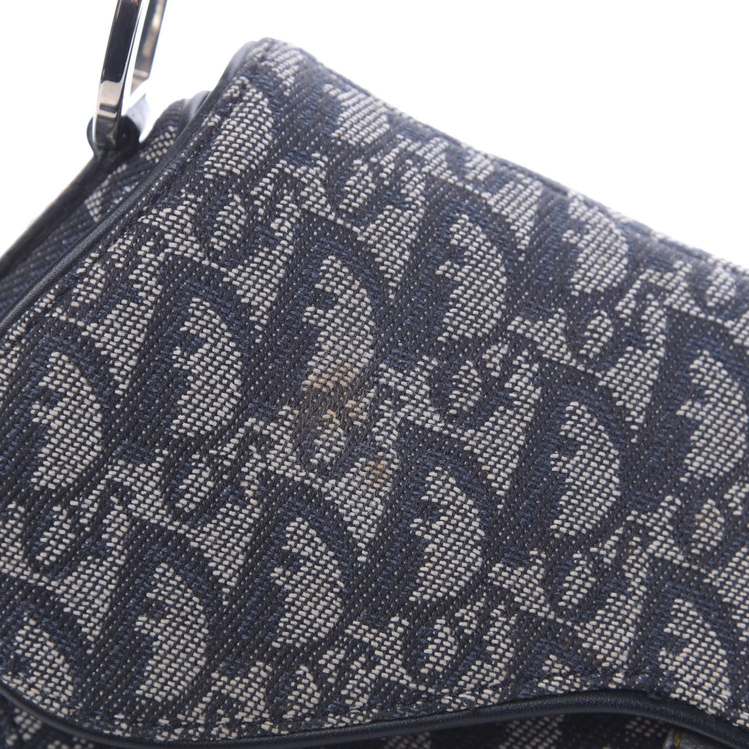 Christian Dior Monogram Saddle Bag Blue 8 of 11