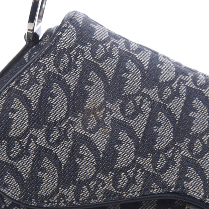 Christian Dior Monogram Saddle Bag Blue 8 of 11