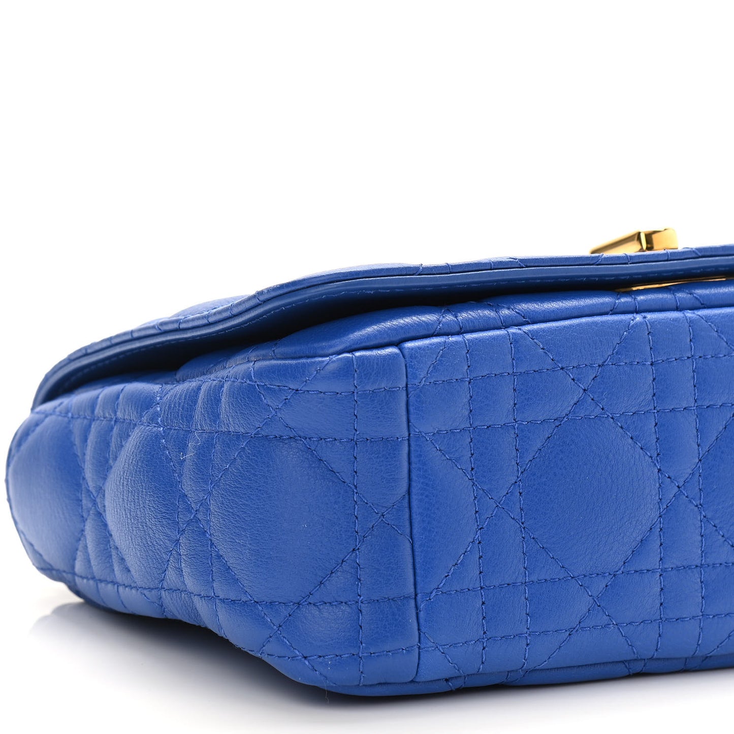 Calfskin Cannage Small Caro Bag Blue