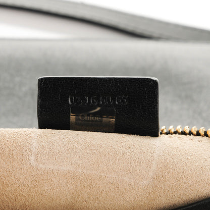 Chloe Calfskin Suede Small Jane Fringe Bag Black 7 of 7