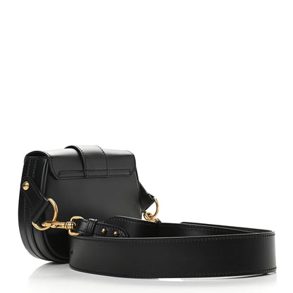 Christian Dior Calfskin D Fence Saddle Bag Black 2 of 8