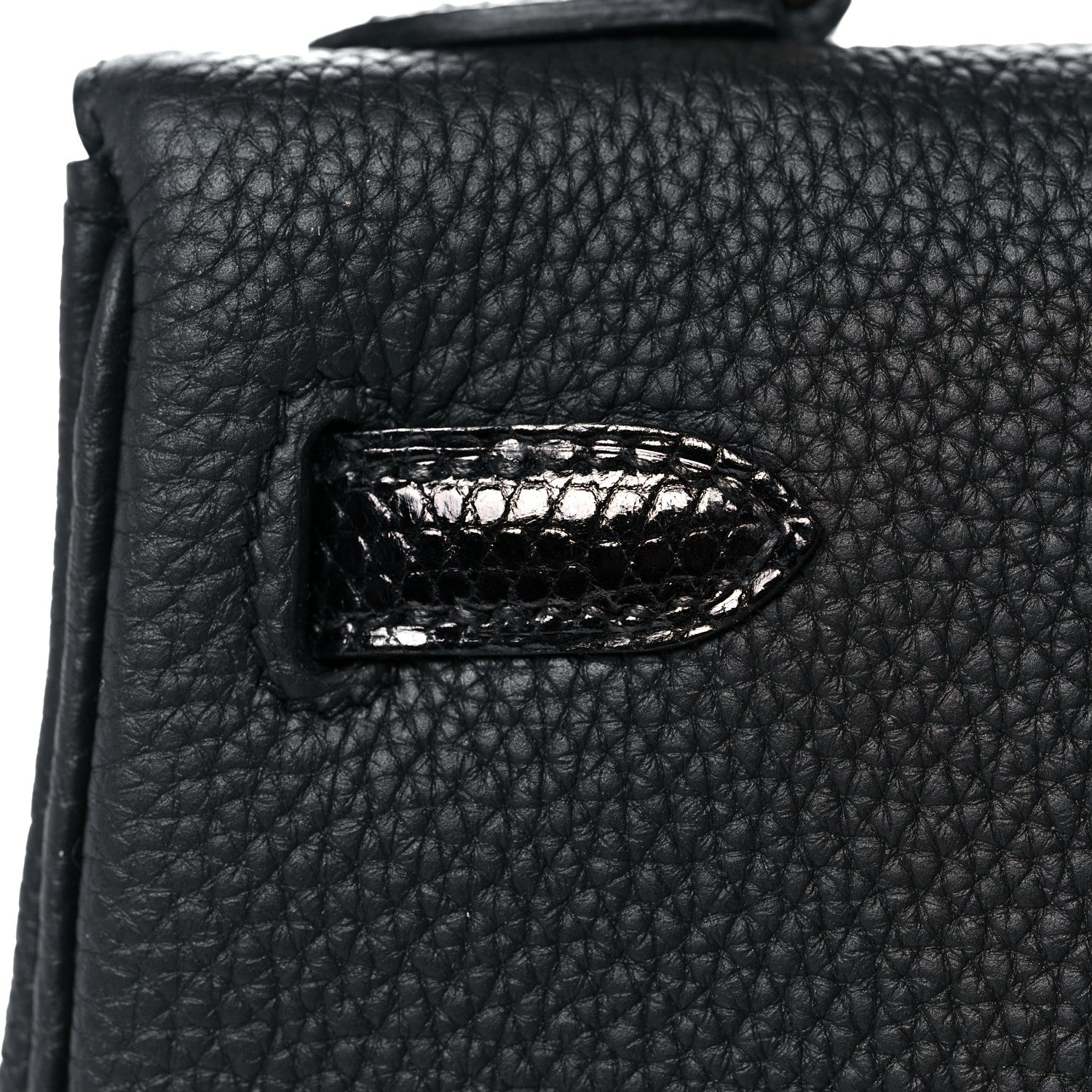Hermes Togo Lizard Kelly Retourne Touch 25 Black 14 of 38