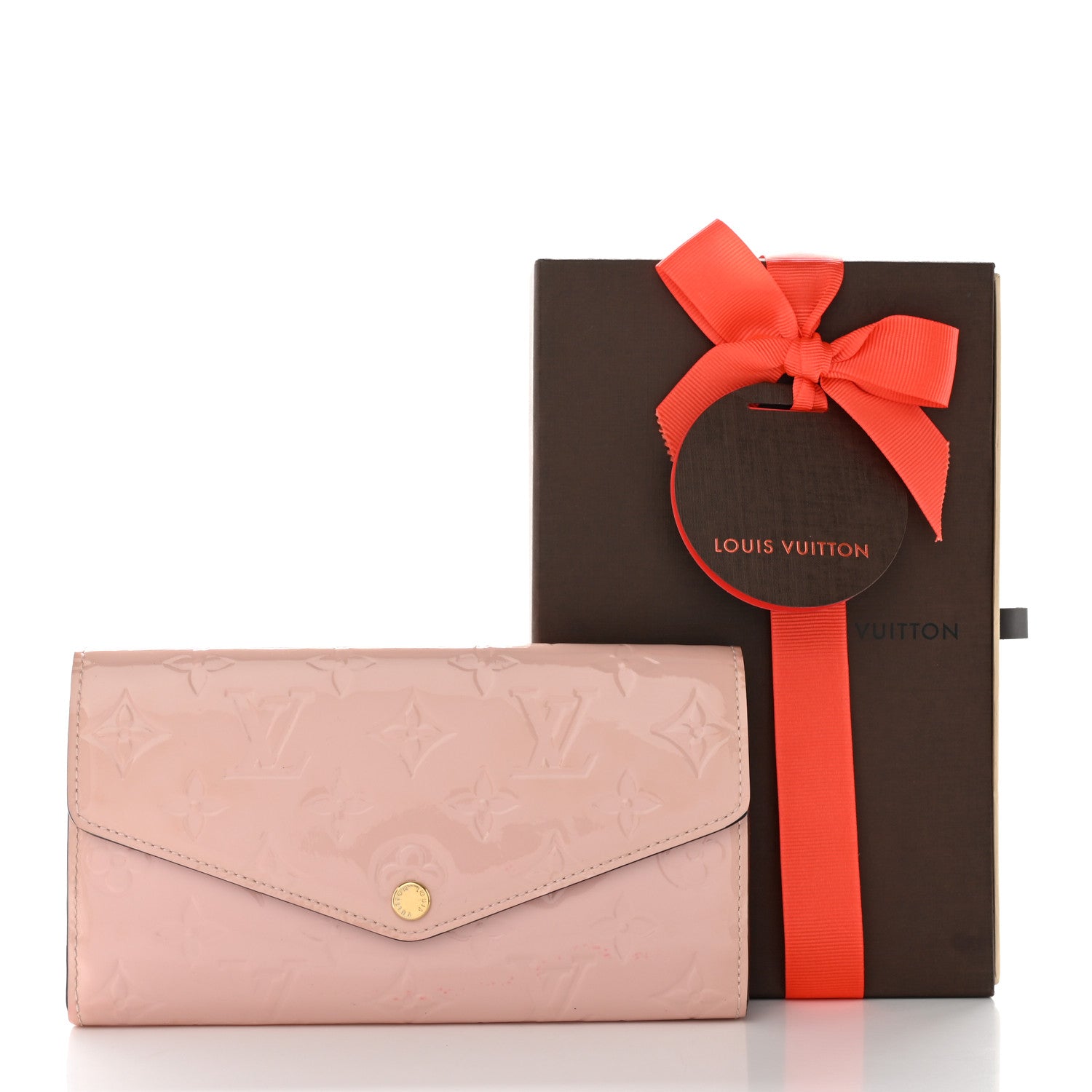 Louis Vuitton Vernis Sarah Wallet NM Rose Ballerine 15 of 15