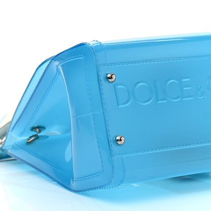 Dolce & Gabbana Rubber Semi Transparent Miss Sicily Satchel Blue 7 of 11