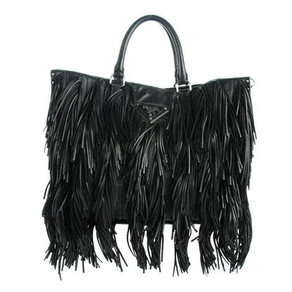 Prada Nappa Fringe Tote Nero Black 1 of 11