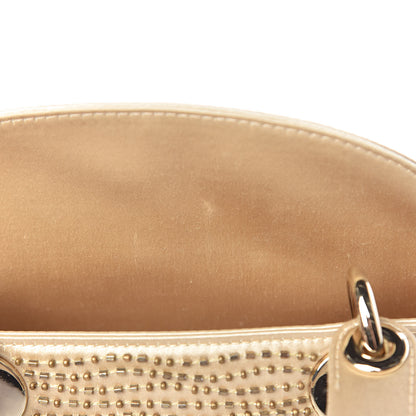 Christian Dior Satin Beaded Mini Lady Dior Gold 8 of 14