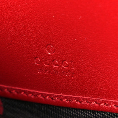 Gucci Calfskin Matelasse GG Marmont Zip Around Wallet Hibiscus Red 6 of 8