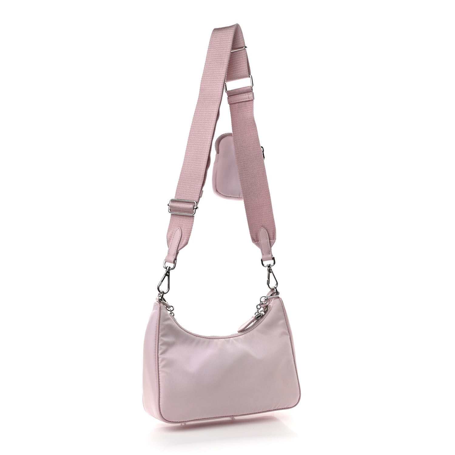 Prada Nylon Re-Edition 2005 Shoulder Bag Alabastro 3 of 10