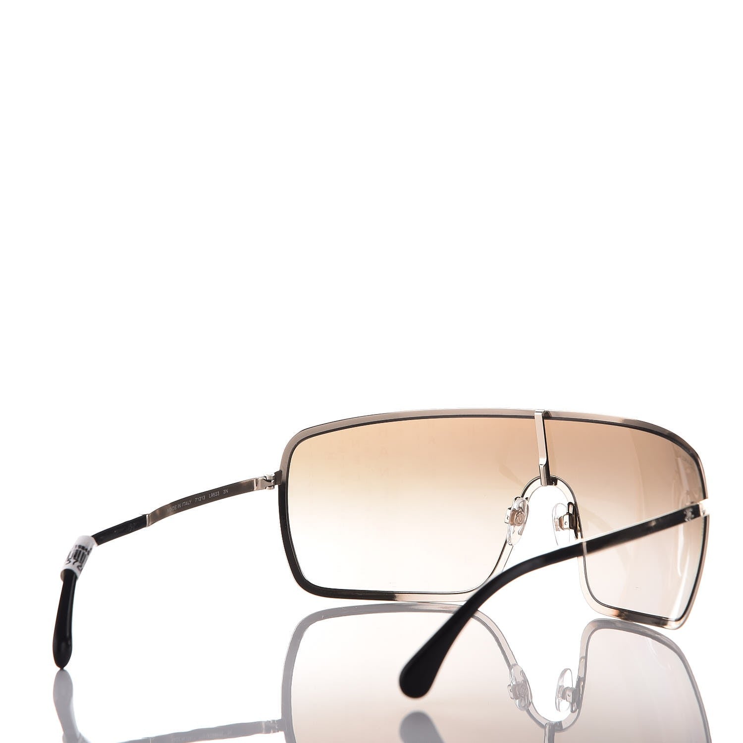 Chanel Shield Runway Sunglasses 71213 Gold 4 of 10