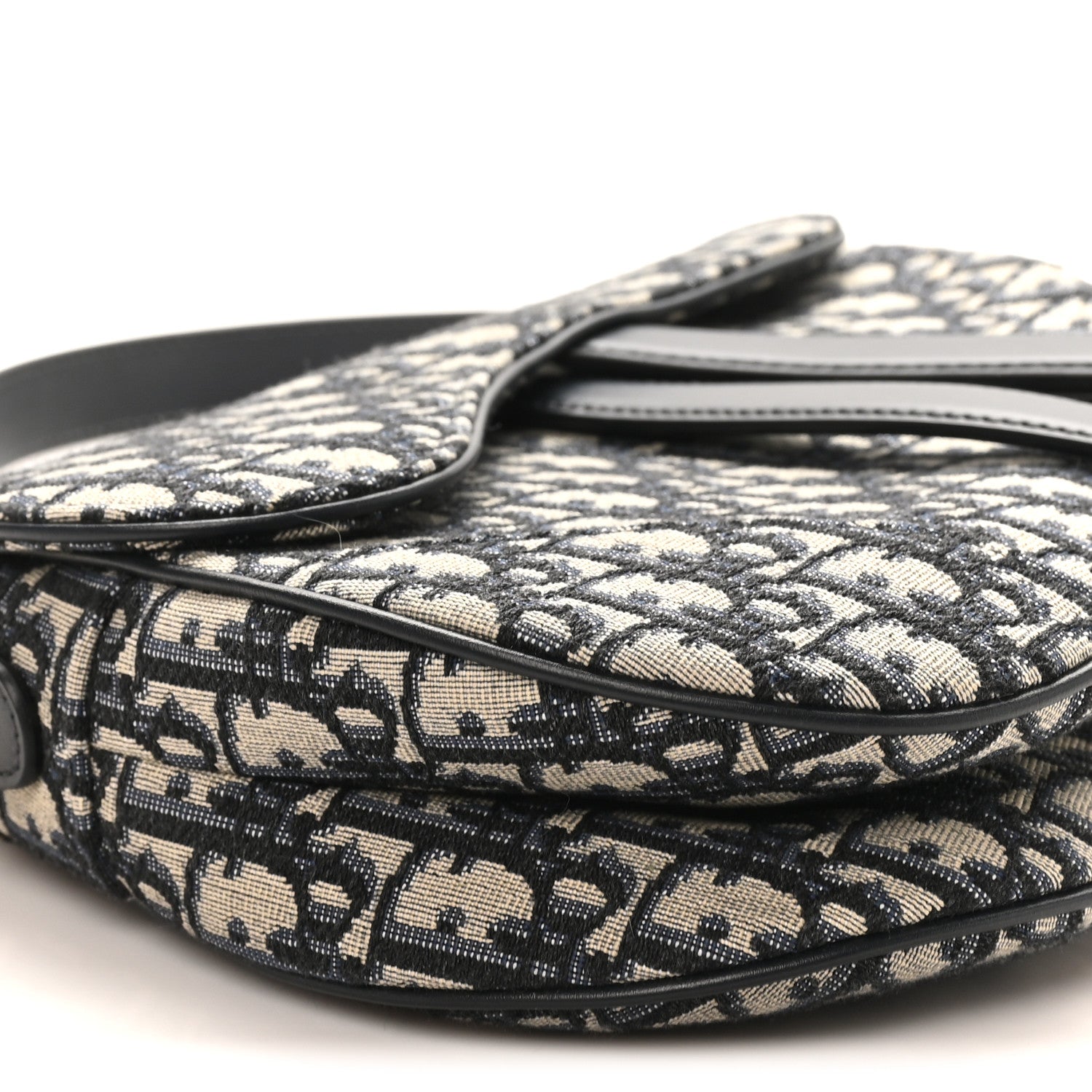 Christian Dior Oblique Saddle Bag Blue 9 of 11