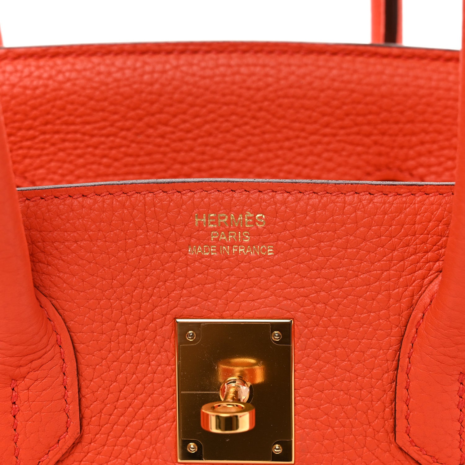 Hermes Togo BIRKIN 35 Orange Poppy 6 of 10