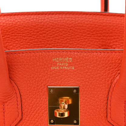 Hermes Togo BIRKIN 35 Orange Poppy 6 of 10