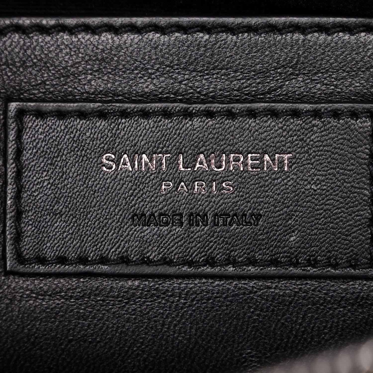 Saint Laurent Sheepskin Matelasse Chevron Monogram Large College Satchel Black Tulip 6 of 12