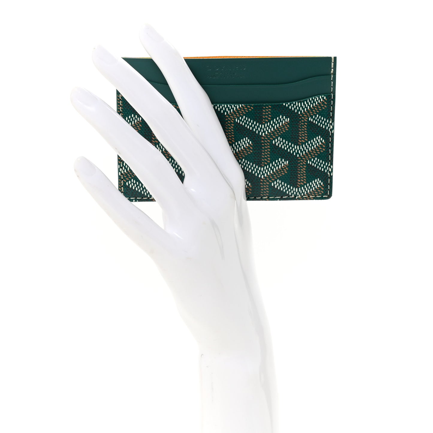 Goyardine Saint Sulpice Card Holder Green