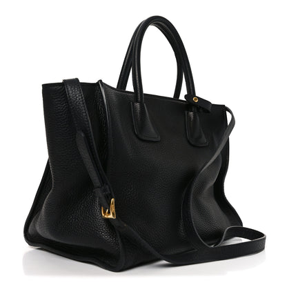 Prada Vitello Phenix Shopping Tote Black 4 of 16