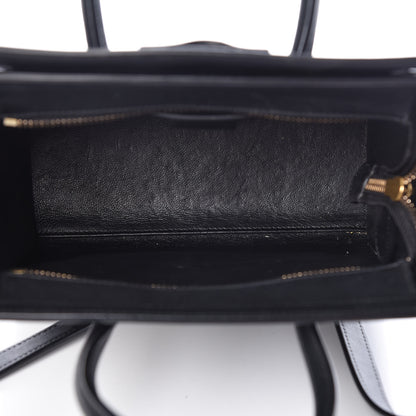 Celine Smooth Calfskin Nano Luggage Black 6 of 16