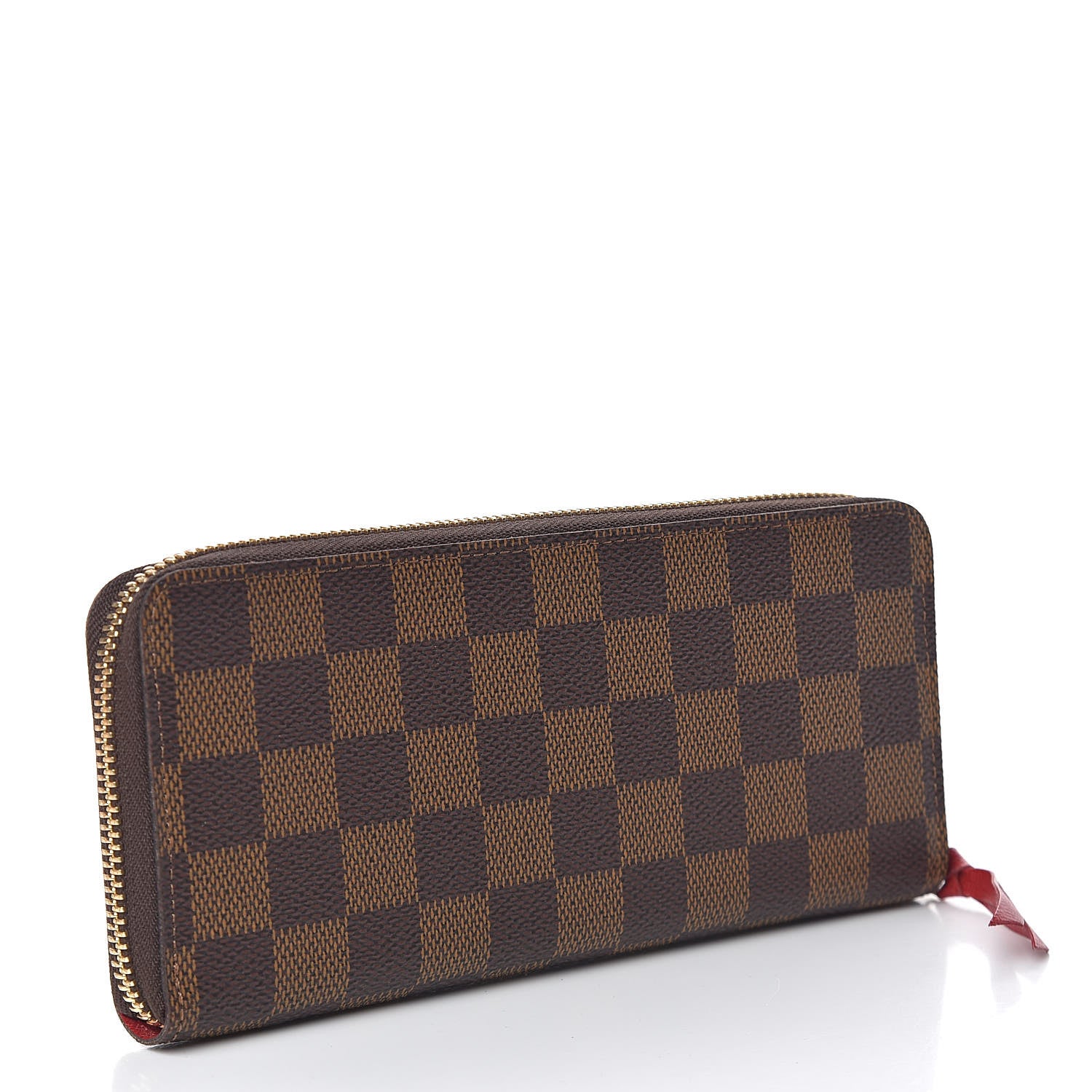 Louis Vuitton Damier Ebene Clemence Wallet Cherry 3 of 11
