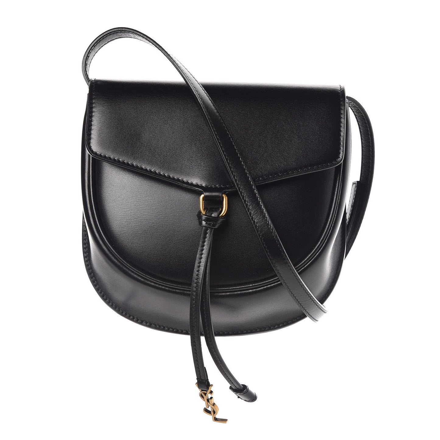Small Grained Calfskin Small Datcha Satchel Bag Black