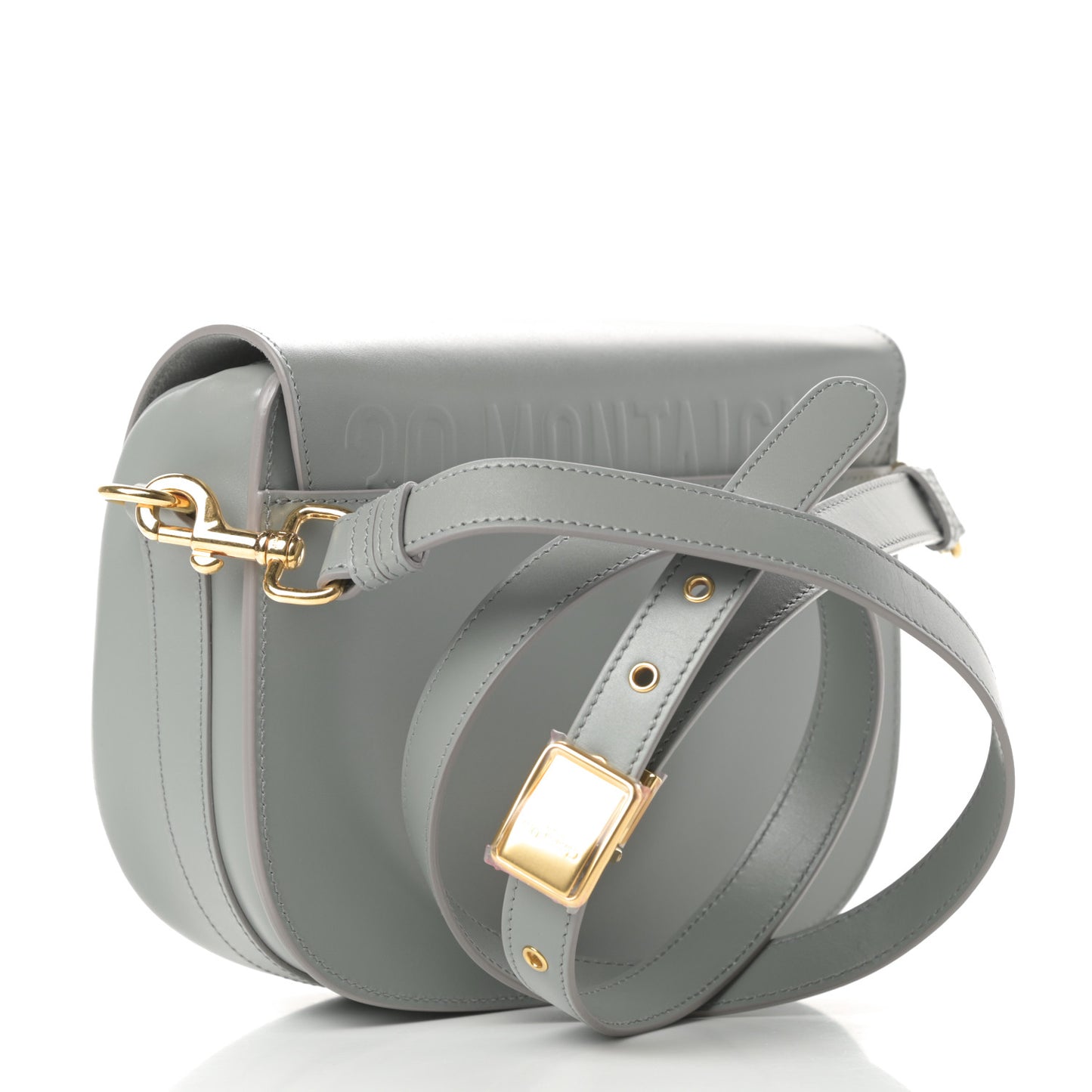 Box Calfskin Medium Bobby Flap Gray