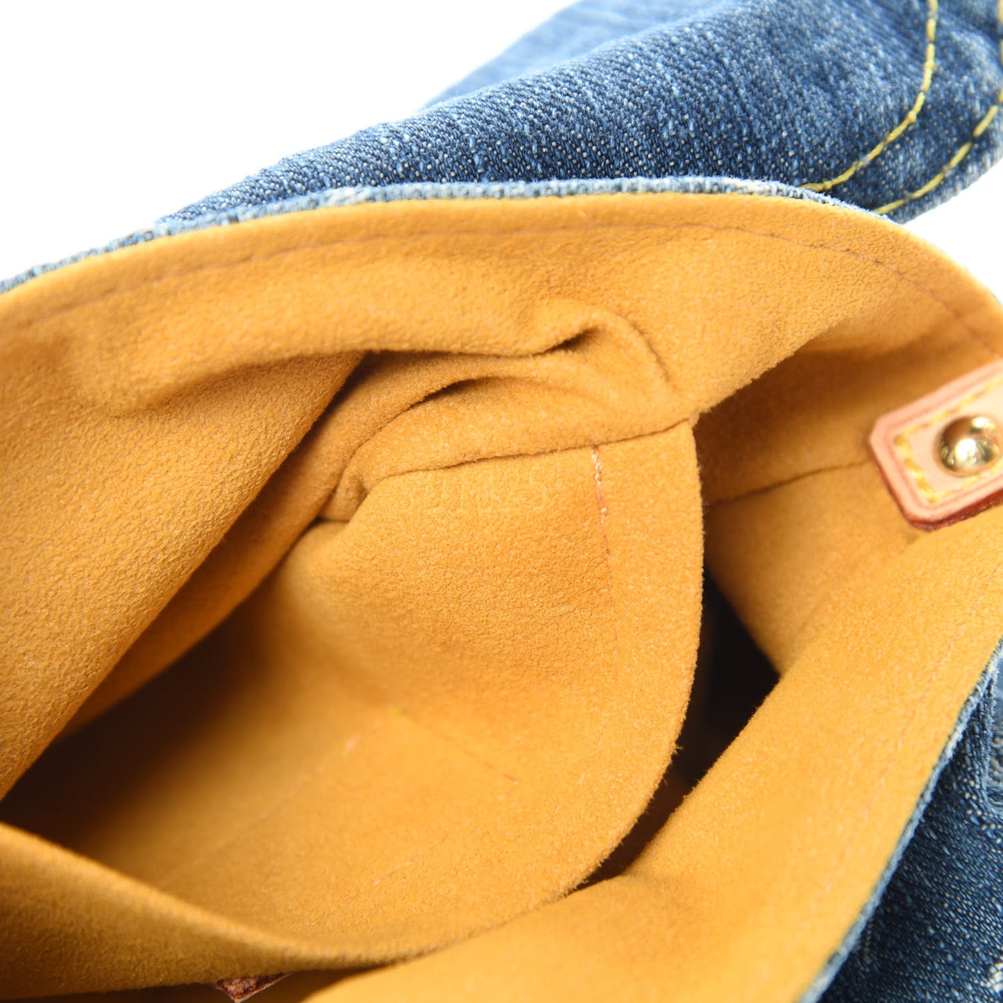 Monogram Denim Mini Pleaty Blue
