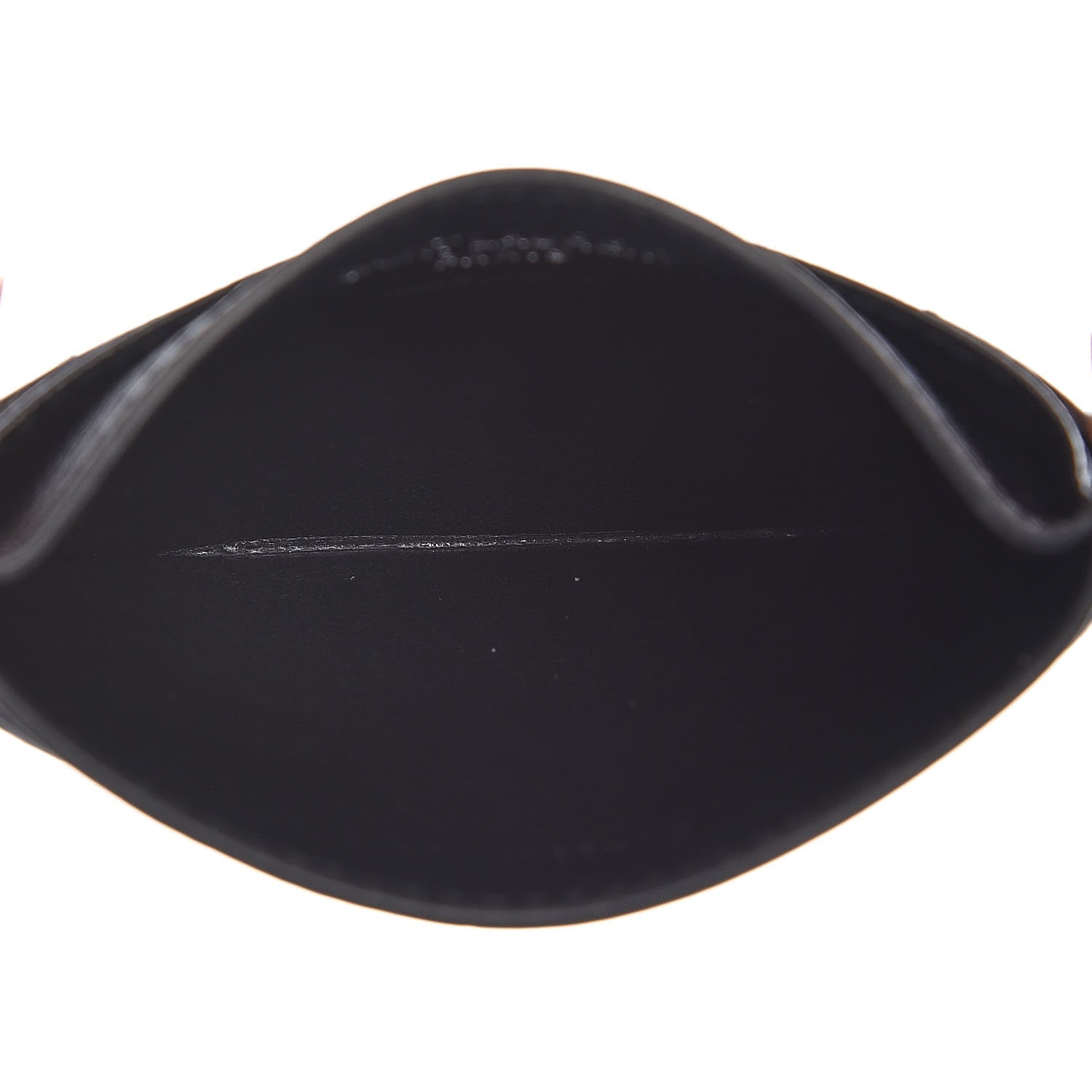 Saint Laurent Grain De Poudre Matelasse Chevron Monogram Credit Card Case Black 5 of 9