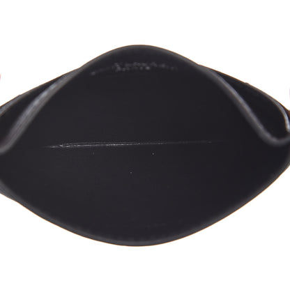 Saint Laurent Grain De Poudre Matelasse Chevron Monogram Credit Card Case Black 5 of 9