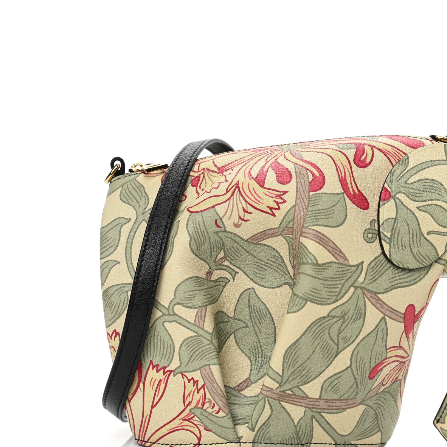 Loewe Calfskin Printed Mini Elephant Crossbody Bag Green 7 of 11