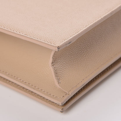 Saint Laurent Grain De Poudre Classic Kate Monogram Clutch Nude Powder 8 of 12