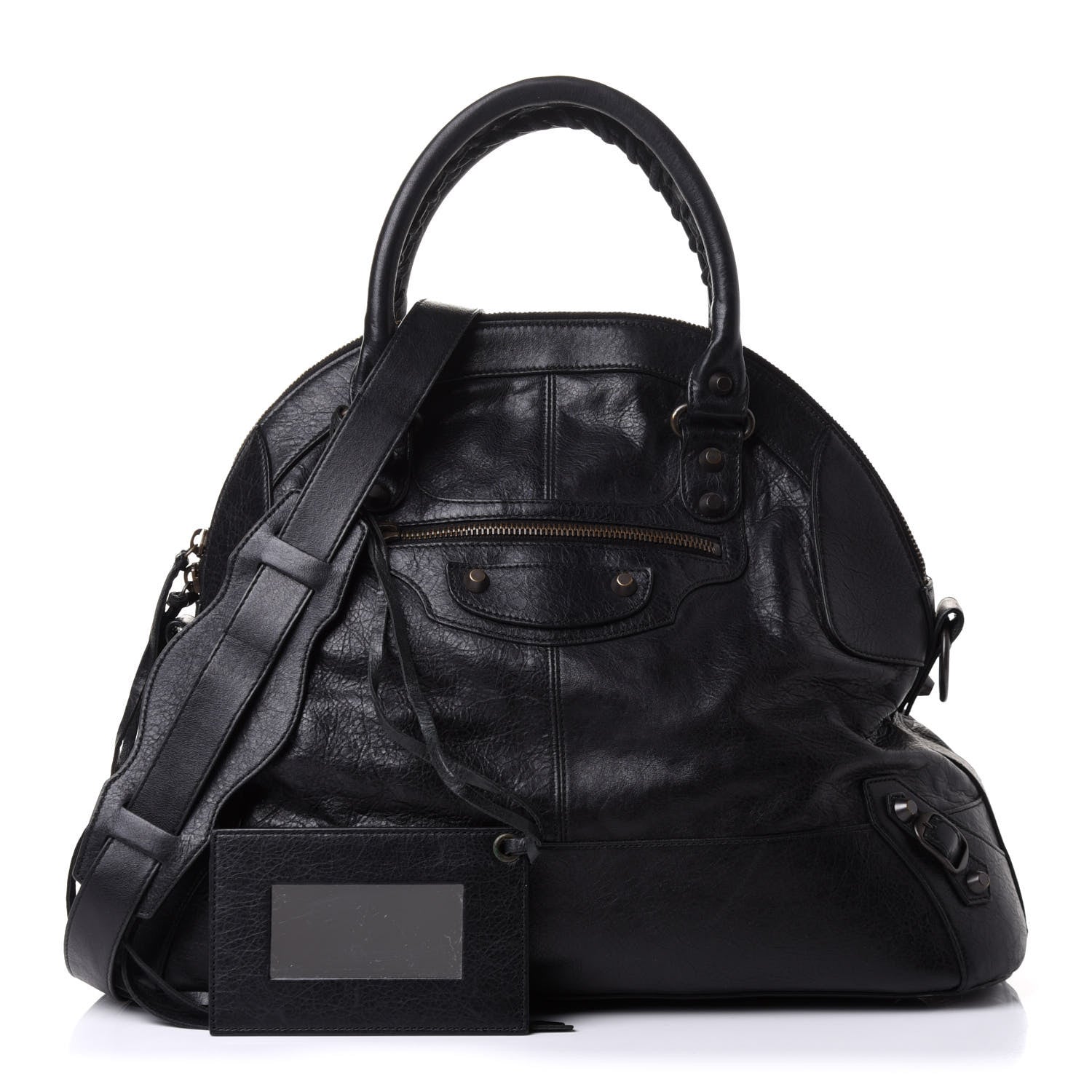 Balenciaga Agneau Classic Hardware Bowling Bag Black 1 of 9