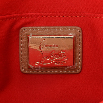 Christian Louboutin Calfskin Studded Loubiposh Clutch Nude 6 of 10