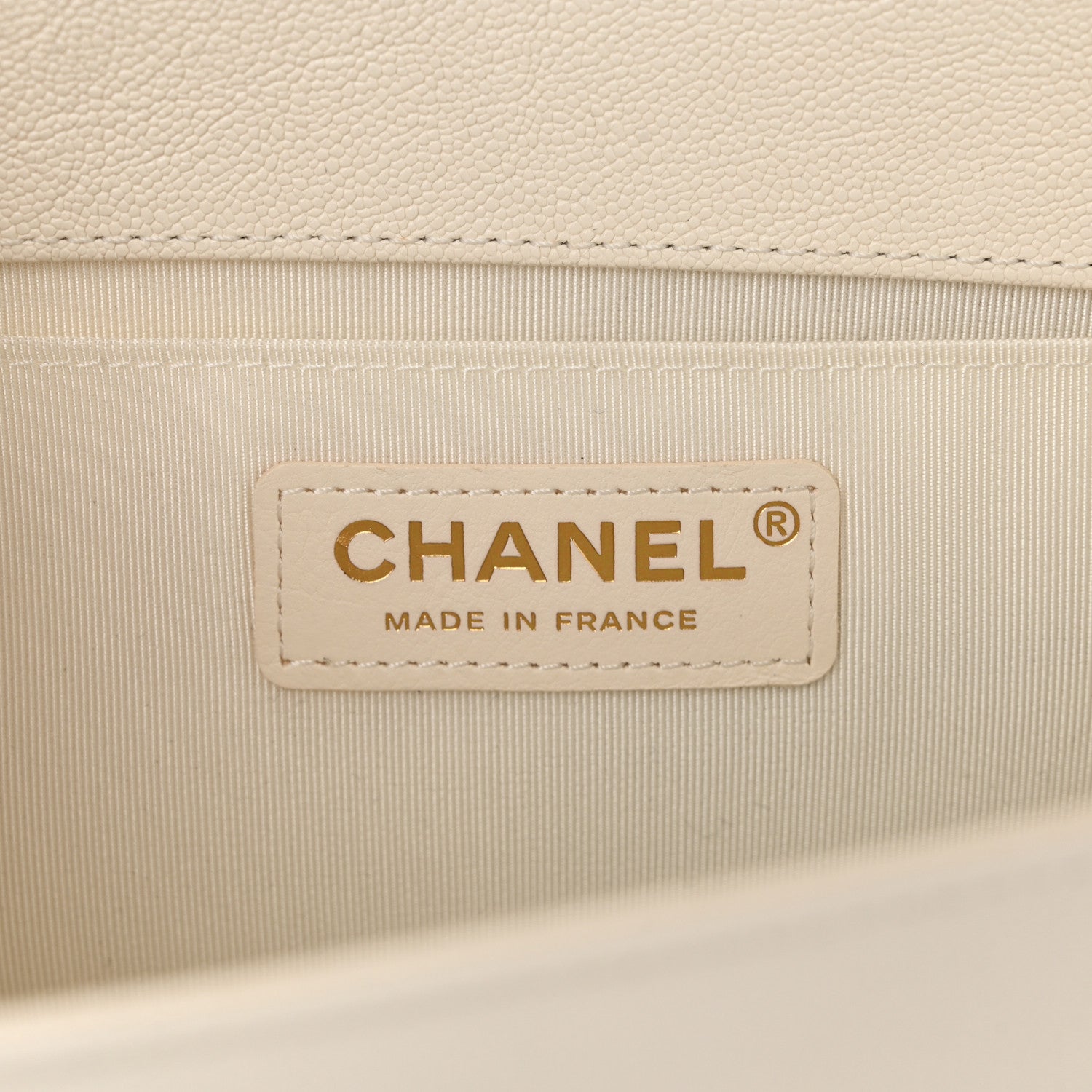 Chanel Caviar Quilted Medium Boy Flap White 6 of 11