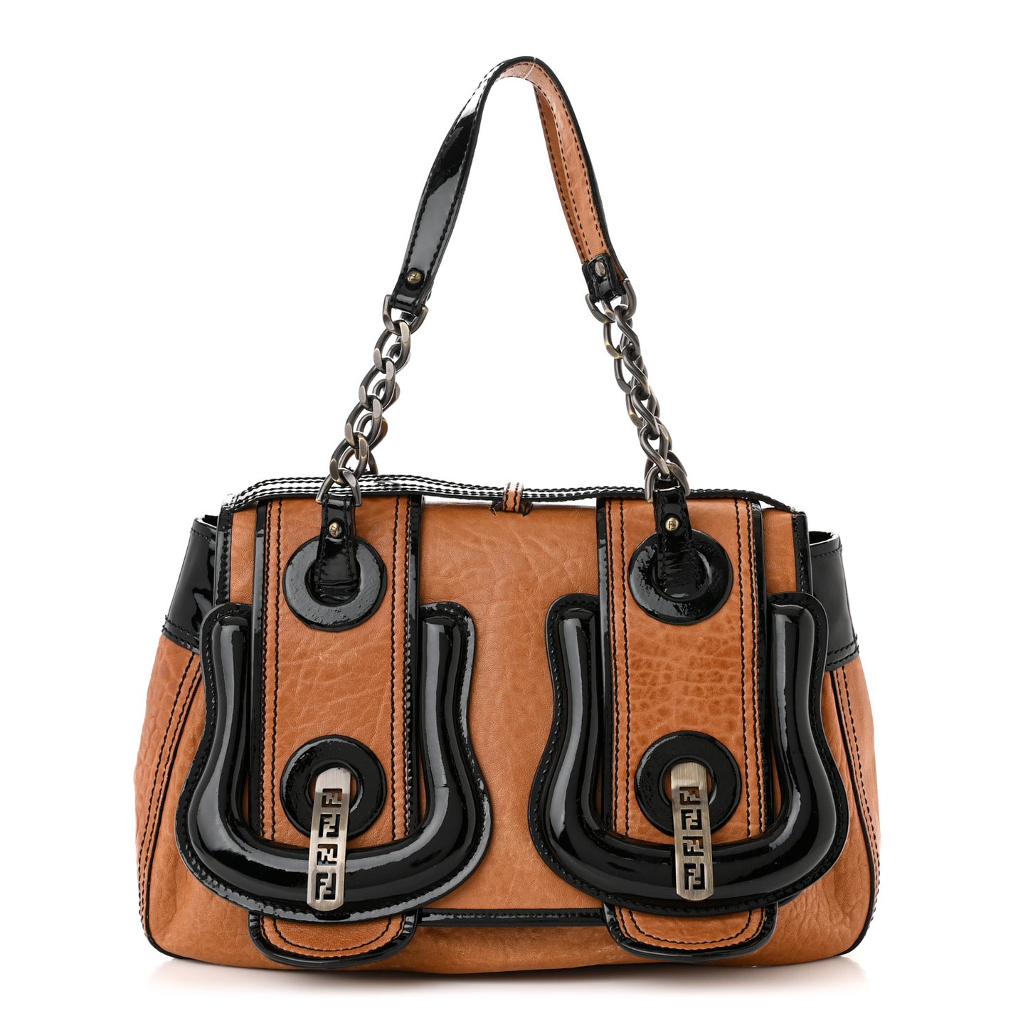 Nappa Patent B Bag Osso Black