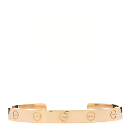 Cartier 18K Yellow Gold LOVE Cuff Bracelet 16 1 of 4