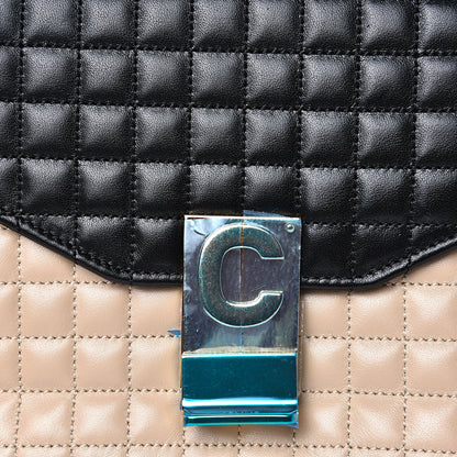 Celine Calfskin Quilted Medium C Bag Nude Black 8 of 8