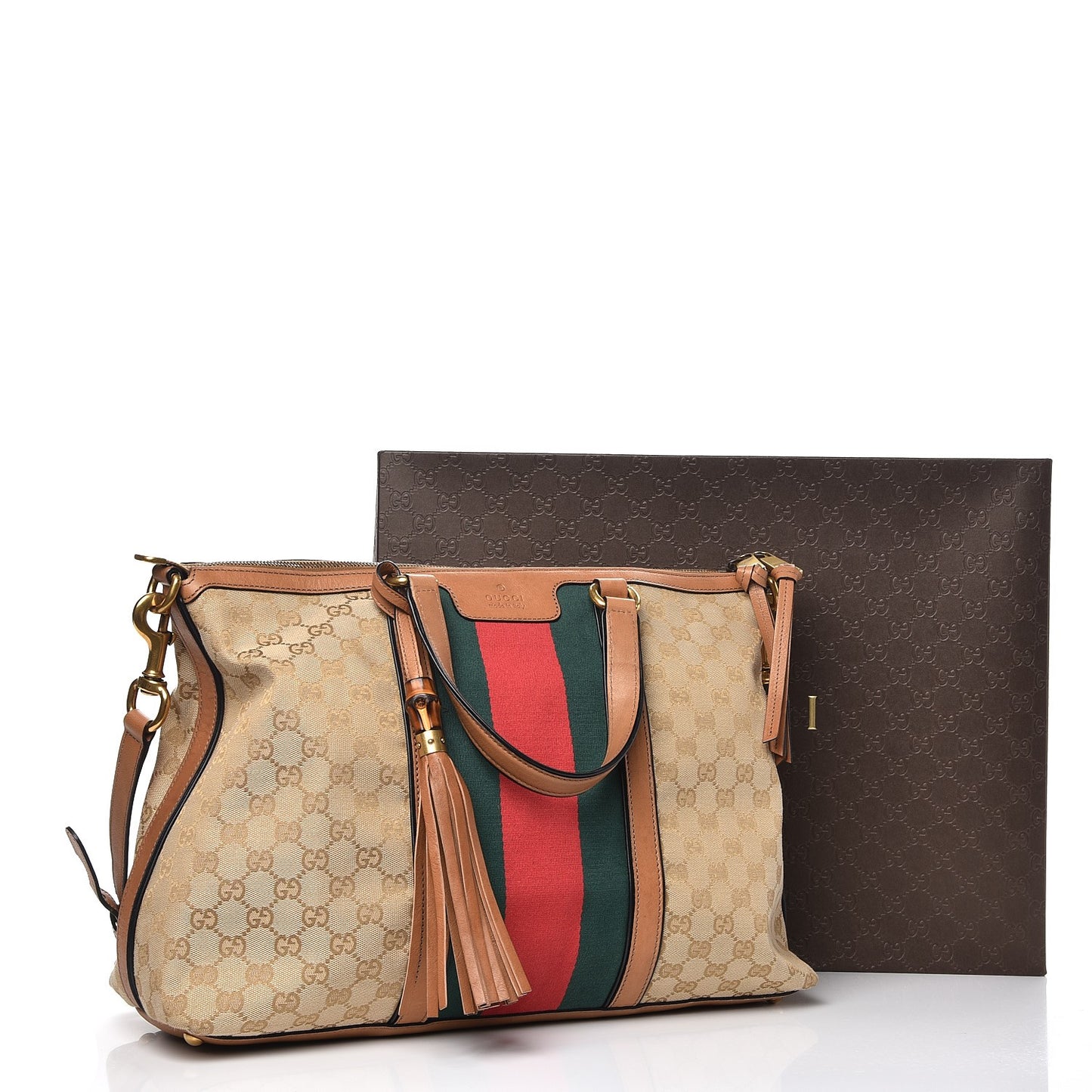 Monogram Web Medium Rania Top Handle Bag Sand