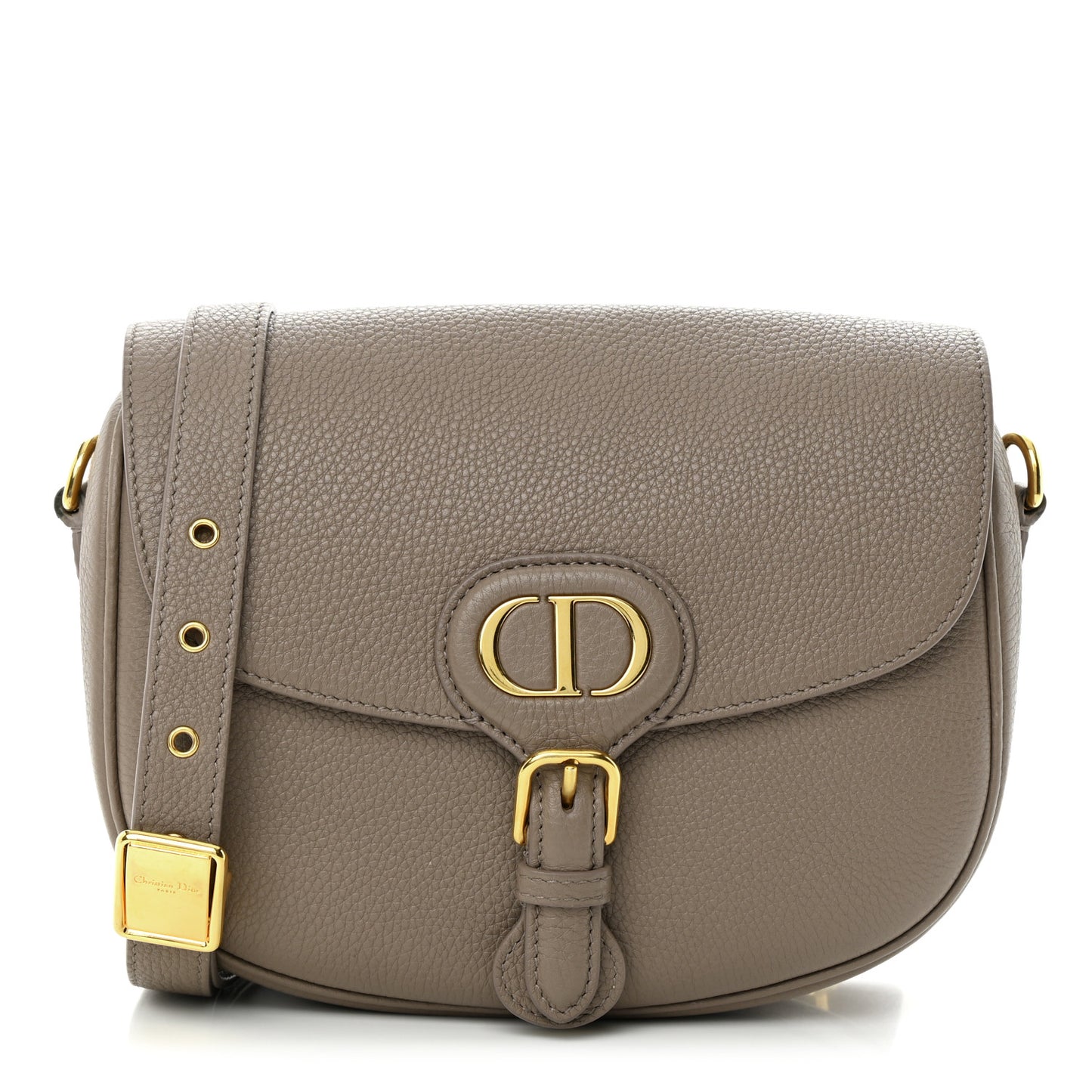 Grained Calfskin Medium Bobby Flap Taupe
