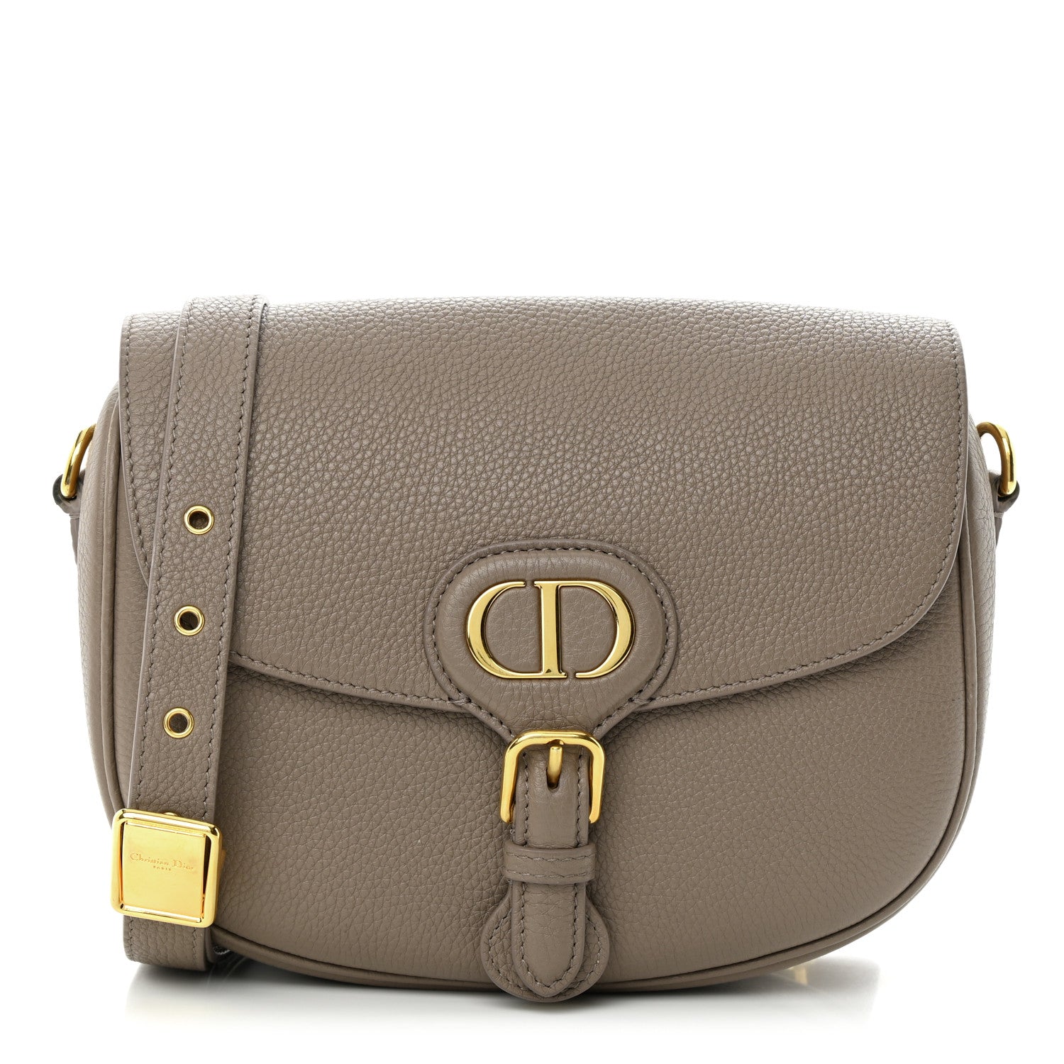 Christian Dior Grained Calfskin Medium Bobby Flap Taupe 1 of 15