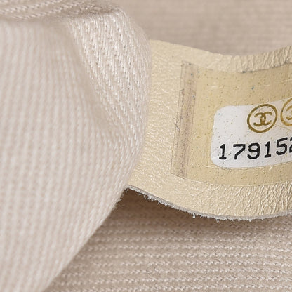 Chanel Nubuck Double Stitch Large Hamptons Shopping Tote Light Brown 8 of 8