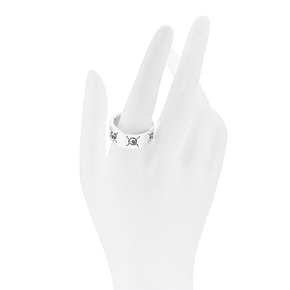 Gucci Sterling Silver GG Wide Band Ring 62 10 2 of 7