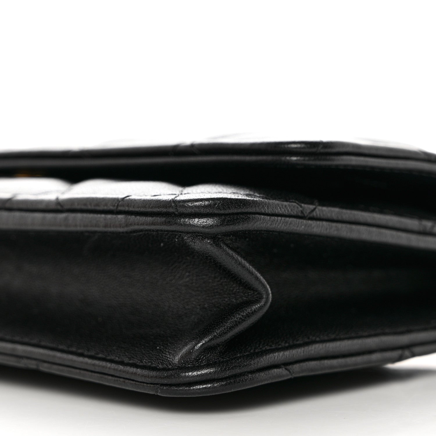 Chanel Lambskin Quilted Wallet On Chain WOC Black 11 of 13
