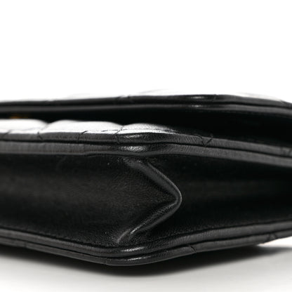 Chanel Lambskin Quilted Wallet On Chain WOC Black 11 of 13