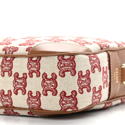 Celine Triomphe Canvas Small Camera Bag Fox Red 10 of 10