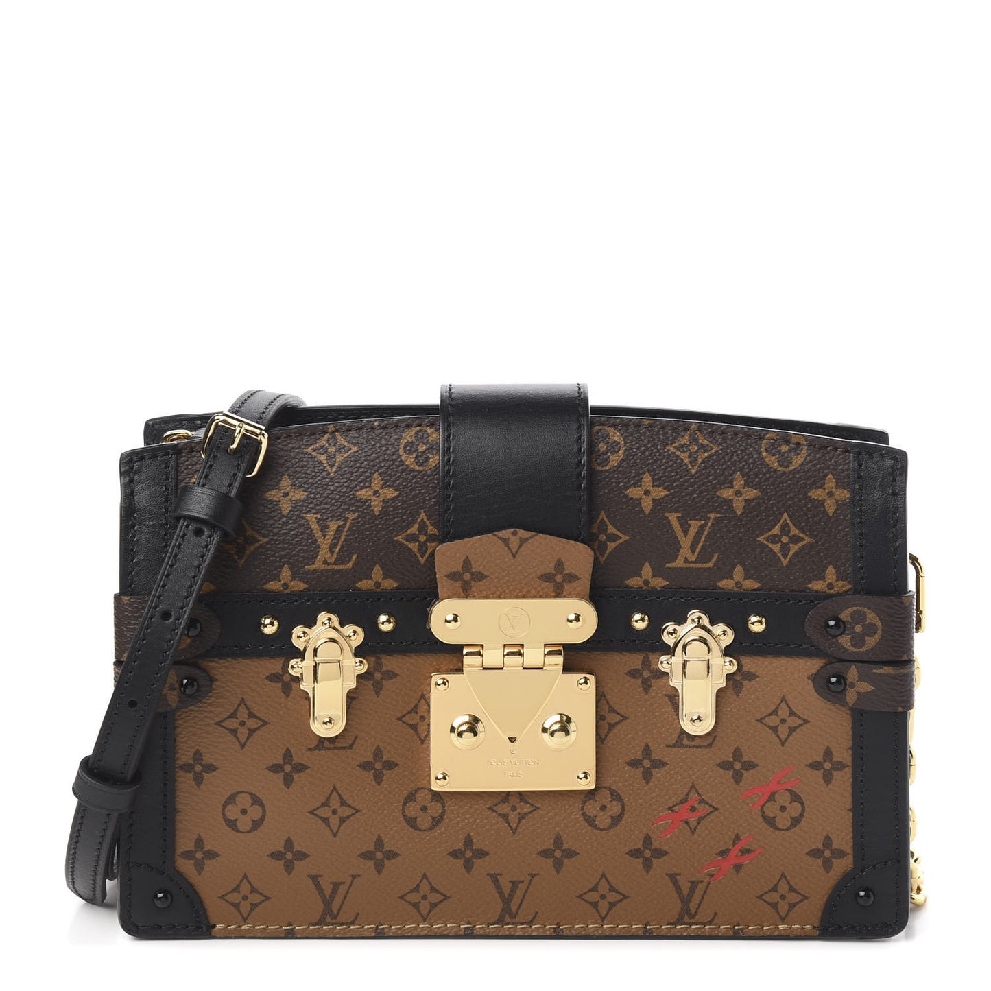 Reverse Monogram Trunk Clutch