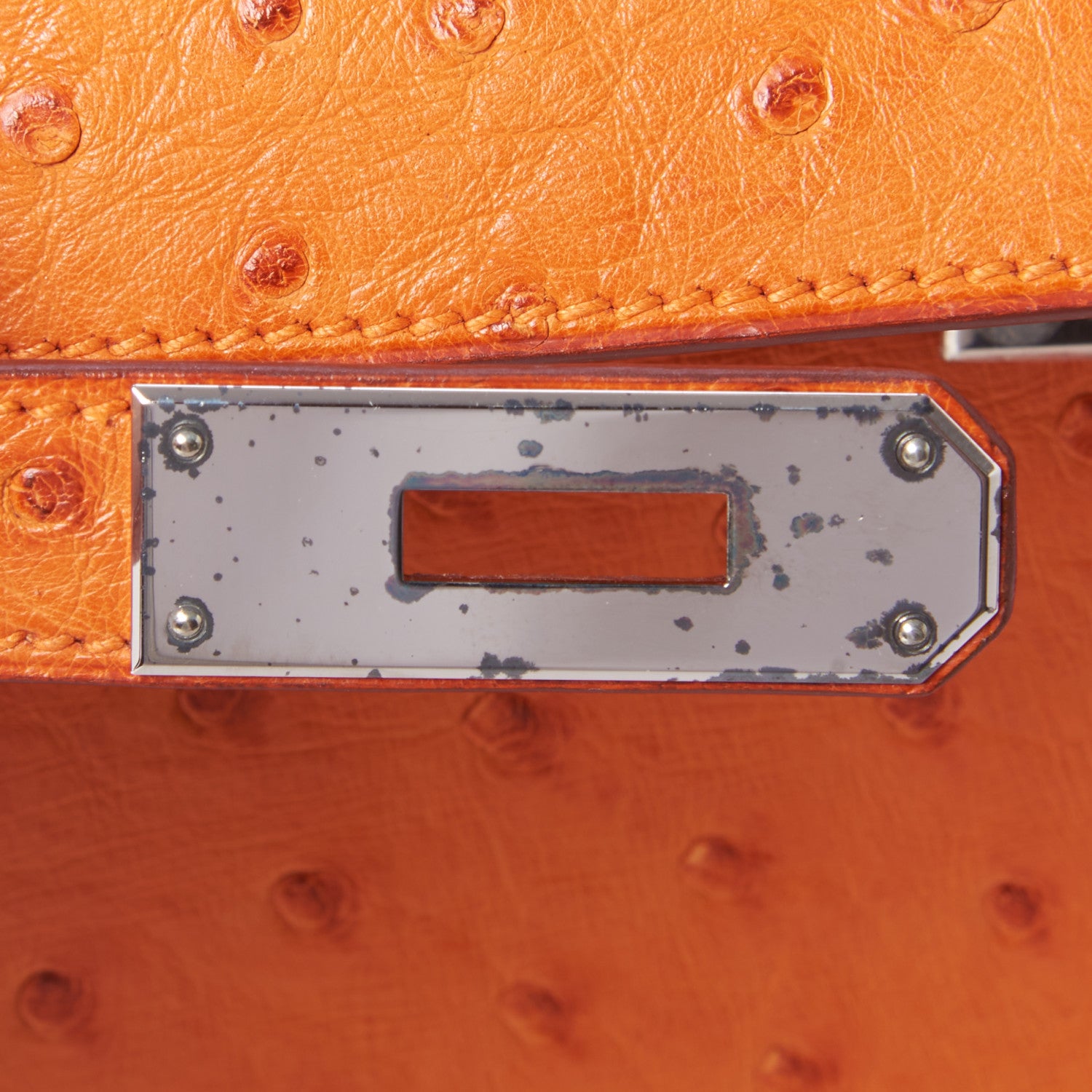 Hermes Ostrich Kelly Sellier 32 Orange 25 of 35