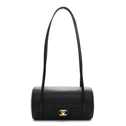 Chanel Shiny Caviar Preppy Coco Small Bowling Bag Black 1 of 11