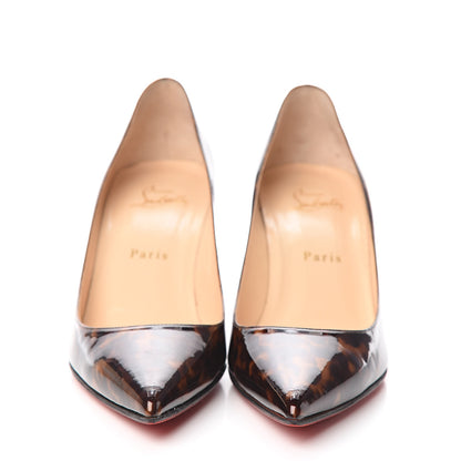 Christian Louboutin Patent Tartaruga Decollete 554 70 Pumps 38.5 Testa Di Moro 2 of 8